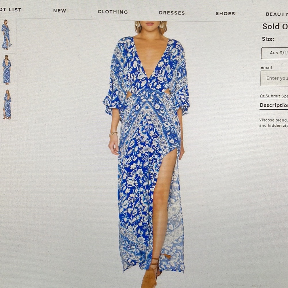 Spell Lolita Cutout Maxi Dress